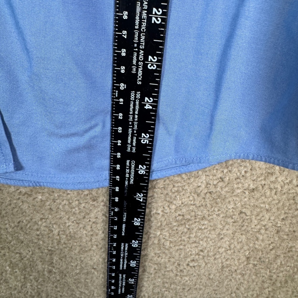 L.L.Bean Button Down Shirt Womens Small Blue Wrinkle‎ Free Cotton Long Sleeve - Picture 7 of 10